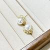 Pearl Earrings Simple Commuter Versatile Stud Earrings Niche Design Light Luxury High Sense Retro Earrings Women