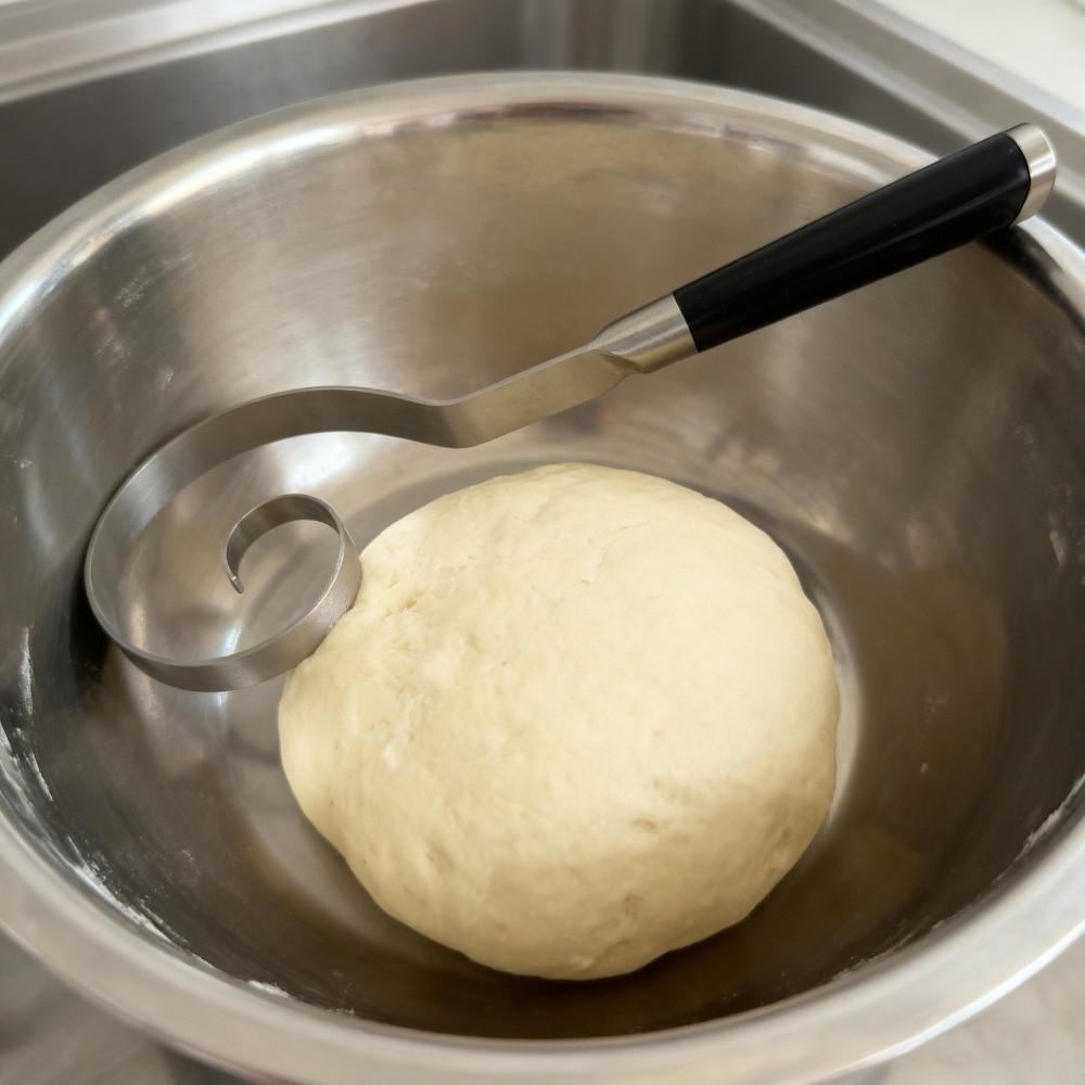 Rust-proof Stainless Steel Dough Whisk Handheld Dough Blending Tool Pastry Making