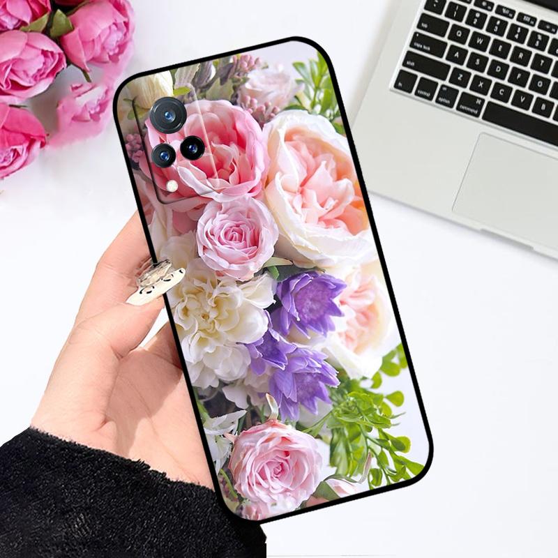 Чехол для Vivo V21 4G 5G V21s V2066 V2050 Мультяшное Животное Мягкий Силиконовый TPU Чехол для Телефона Для V21e V2061 V2055 Ударопрочный Бампер