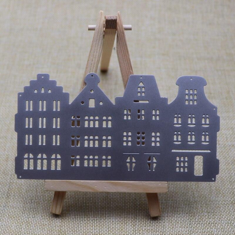 Строительная коробка Тиснение Металлические вырубные штампы Фонарь Рамка Вырубные штампы для изготовления открыток Скрапбукинг Декор