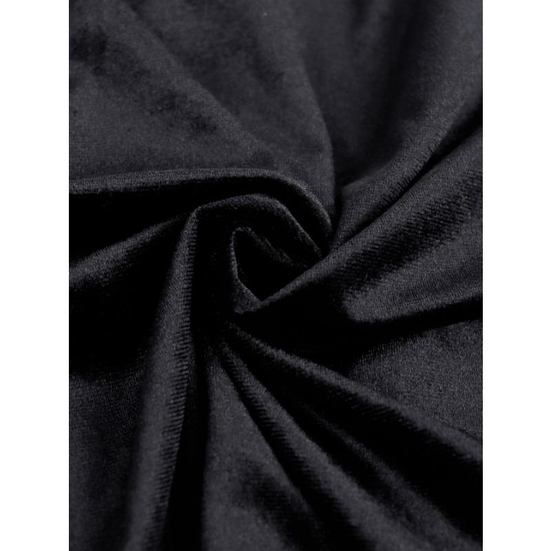 Женское весенне-летнее сексуальное бархатное элегантное и модное платье без бретелек для похудения с жемчугом