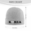 Теплая вязаная шапка с флагом Южной Кореи Зимняя вязаная шапка-бини Шапка-бини Шапки-скелетон Хип-хоп шапки для унисекс