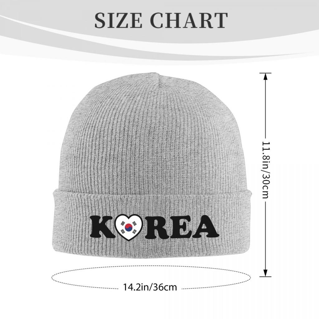 Теплая вязаная шапка с флагом Южной Кореи Зимняя вязаная шапка-бини Шапка-бини Шапки-скелетон Хип-хоп шапки для унисекс