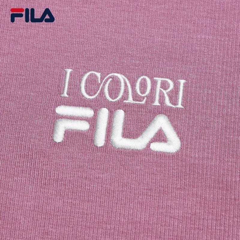 Fila Женская облегающая футболка в рубчик с коротким рукавом, лето 2026