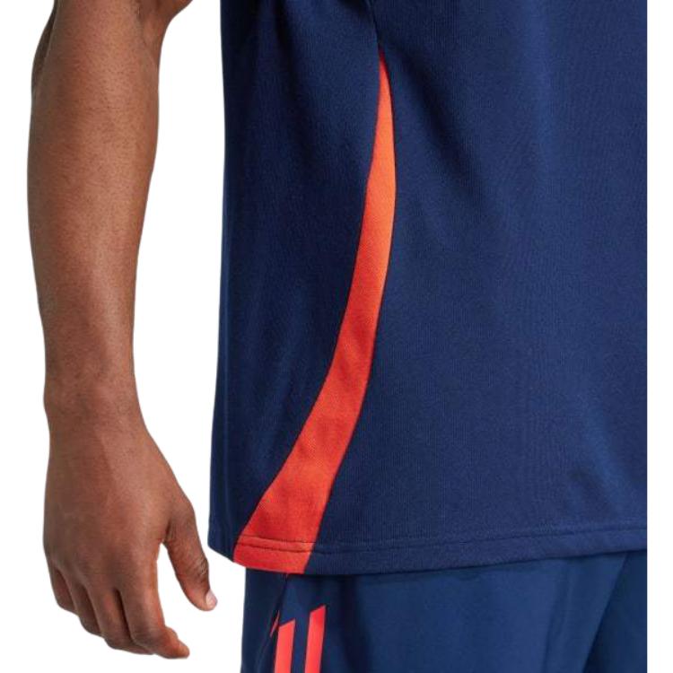 adidas Футболка-поло с коротким рукавом с логотипом для активного отдыха, мужская, темно-синяя IT2028