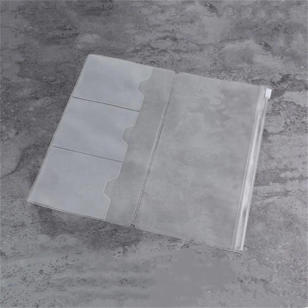Holder Storage For Midori Travelers Pocket Notebook Storage Bag Journal Planner Card Holder PVC Zipper Bag Notebook Zipper Bag