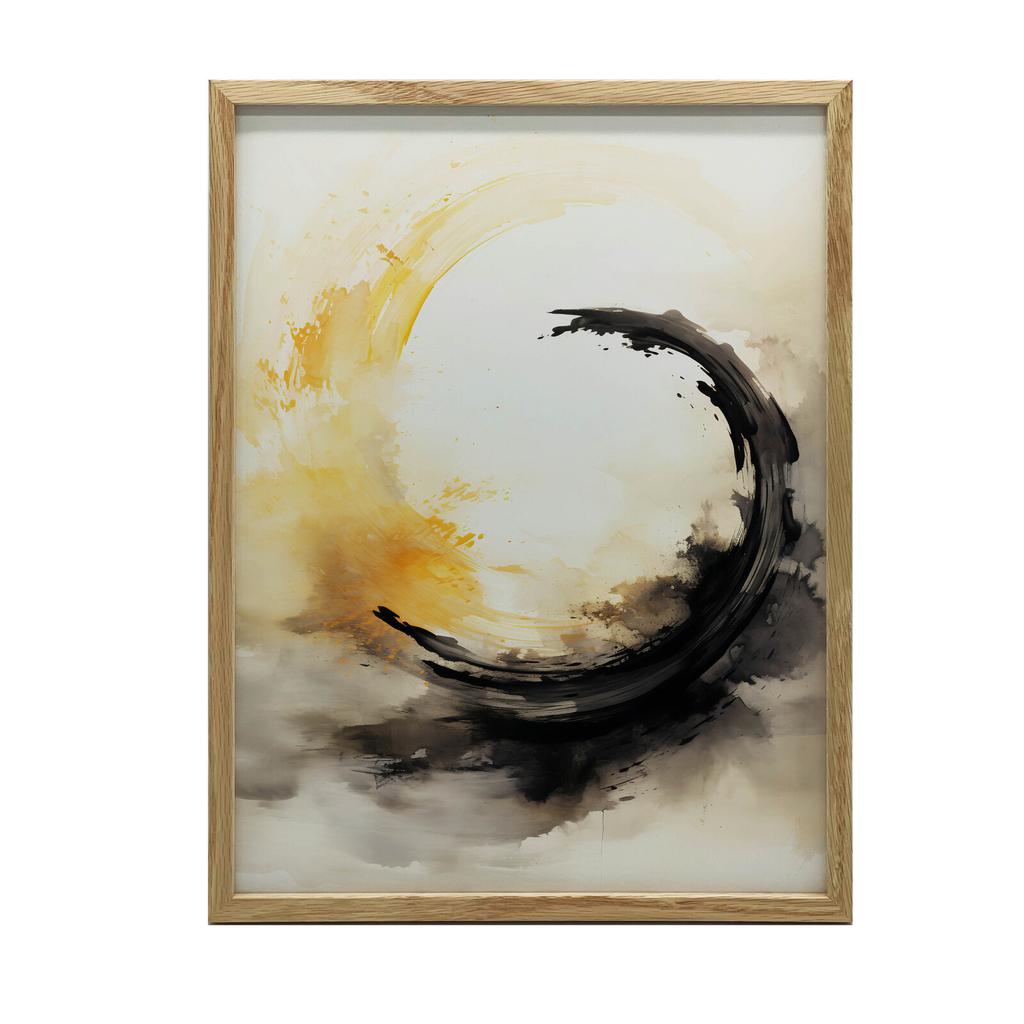 Istota Równowagi Istota Równowagi, 30X40 Cm, Rama Drewniana Biała, Papier Matowy 230 Gsm