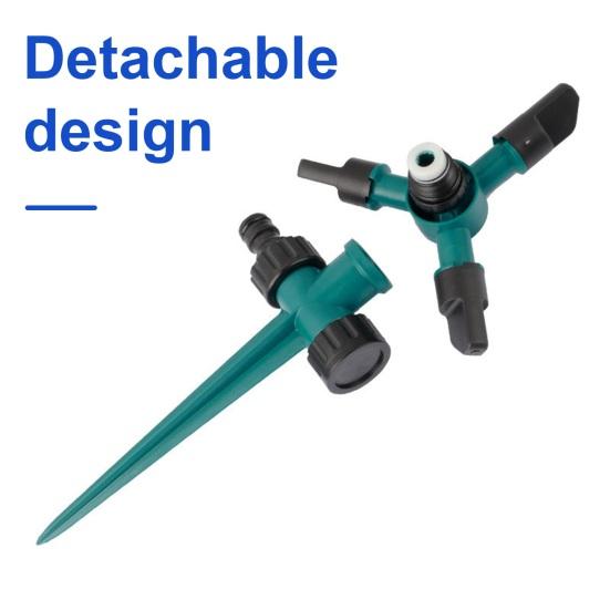 Вращающийся на 360 градусов спринклер для газона с колышком, система полива сада с большой площадью покрытия, регулируемый спринклер для патио