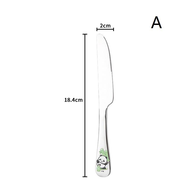 1/4 шт. Набор столовых приборов из нержавеющей стали, мультяшные животные, милая вилка, детская ложка, вилка, столовая посуда, детская посуда, подарок