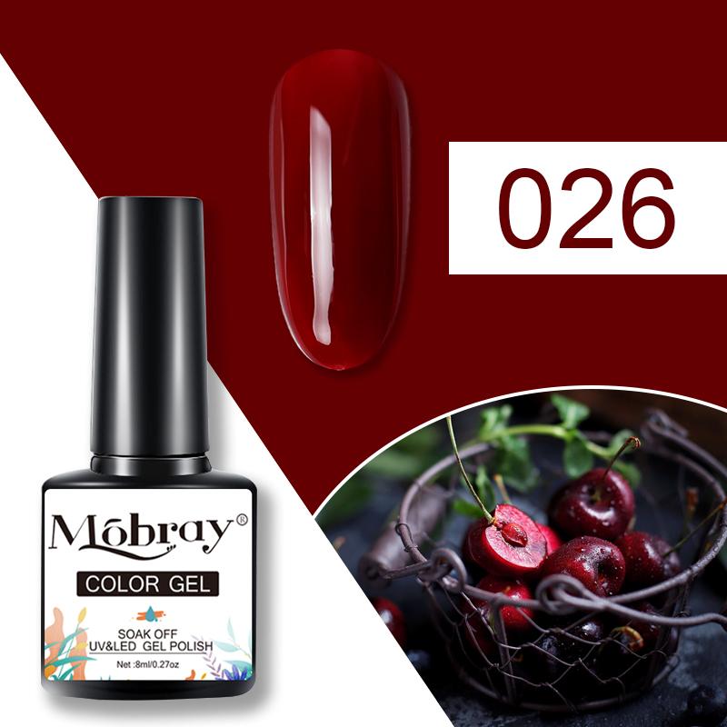 Mobray 80 цветов гель-лак для ногтей 8 мл полупостоянный гель-лак замачиваемый УФ-гель для дизайна ногтей