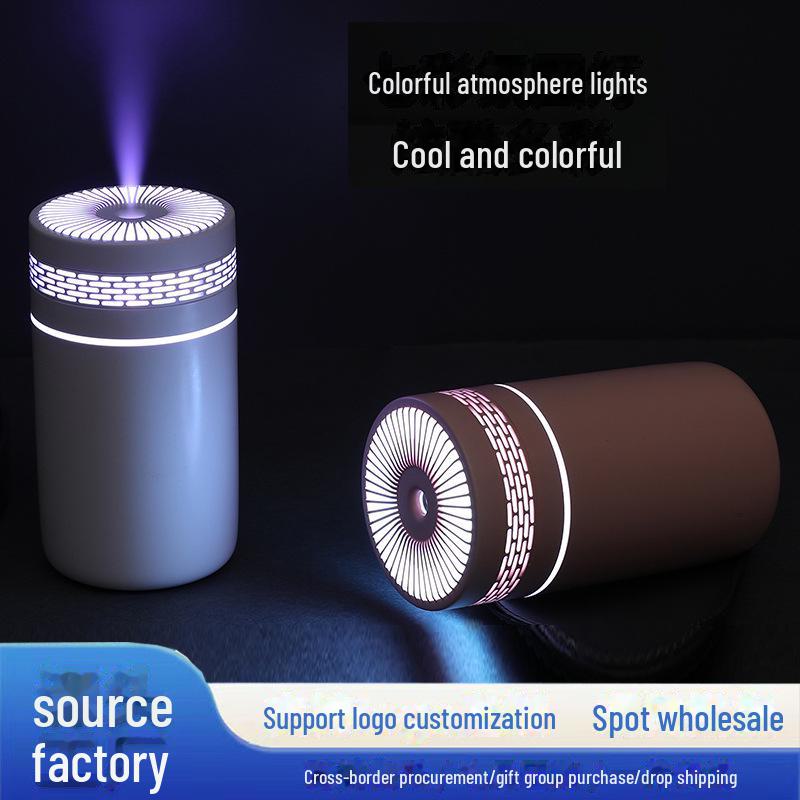 Портативный USB увлажнитель: Многоцветный свет, Большое распыление, Очиститель воздуха для дома и автомобиля