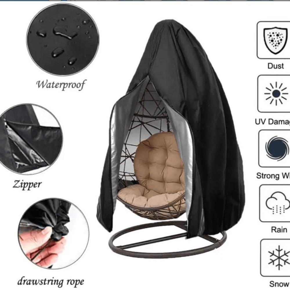 1pc of Patio Hanging Chair Cover, Made of Durable 210D Oxford Fabric, Available In Various Colors, To Protect Your Patio Hanging Chair.