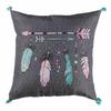 Coussin - Indien - 40cm - Noir - Carré - Intérieur