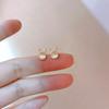 Opal Cute Rabbit Stud Earrings Women's Fashion Simple Natal Year Cute Rabbit Year Earrings