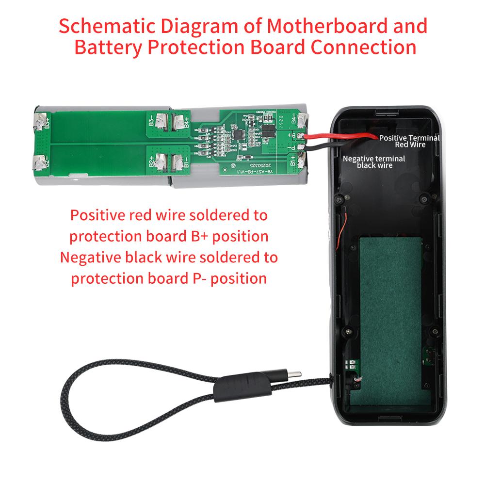 PD100W DIY Корпус для зарядного устройства с аккумулятором Быстрая зарядка для 4 шт. 21700 Полимерный аккумулятор 20000 мАч Коробка для повербанка для Macbook Требуется пайка