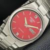 GENUINE VINTAGE SEIKO 5 AUTOMATIC JAPAN 7009A MENS RED DIAL WATCH A701400-5 R206a-a701400