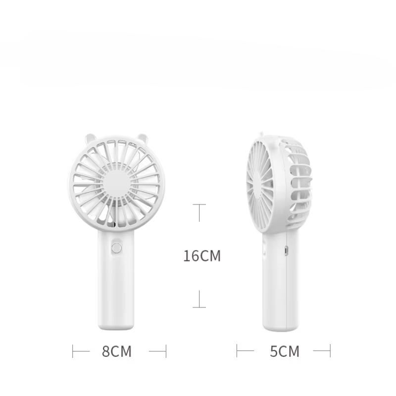 Простой Портативный Мини-Вентилятор Милый Мультяшный Дизайн Кошки Ручной Охлаждающий Вентилятор для Лета, для Использования на Открытом Воздухе, при Альпинизме, Ходьбе, Кемпинге