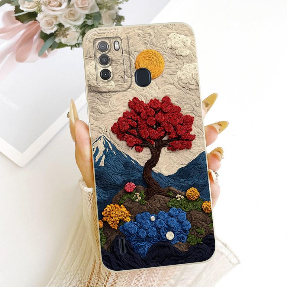 For Itel S16 Vision 1 Pro Fashion Dusk Beach Painting Phone Case For Itel Vision 1 Pro ItelS16 Soft Silicone Cover Bumpers
