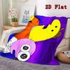 Smiling friends 2D Flat Pattern Flannel Blanket High quality All Seasons Warmth and Comfort Perfect for Christmas Gifts.NMT0928151