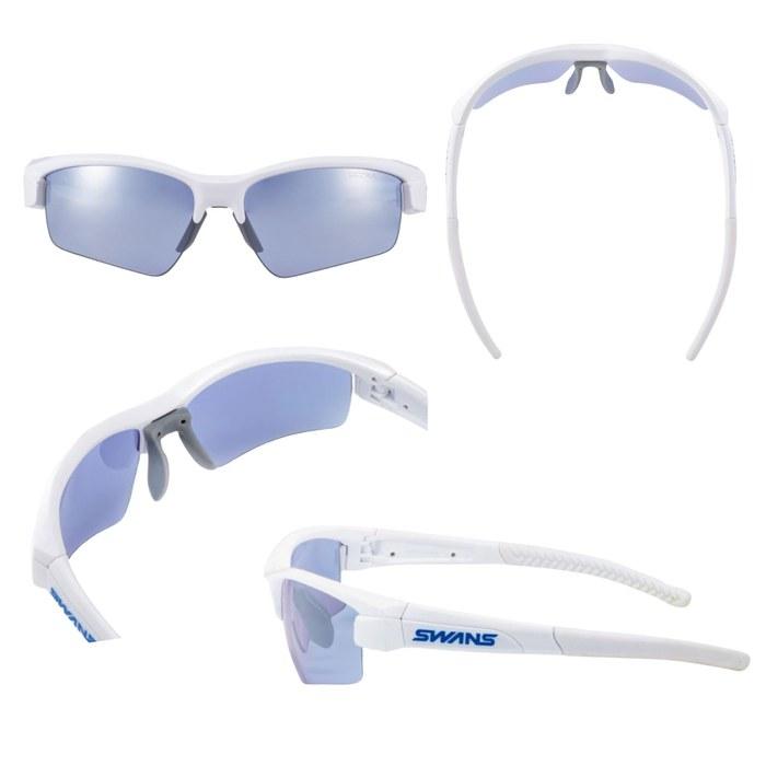[Swans] Lion Sin PAW LI SIN-0714 Golf Sunglasses - Silver Mirror/Ultra Ice Blue, One Size