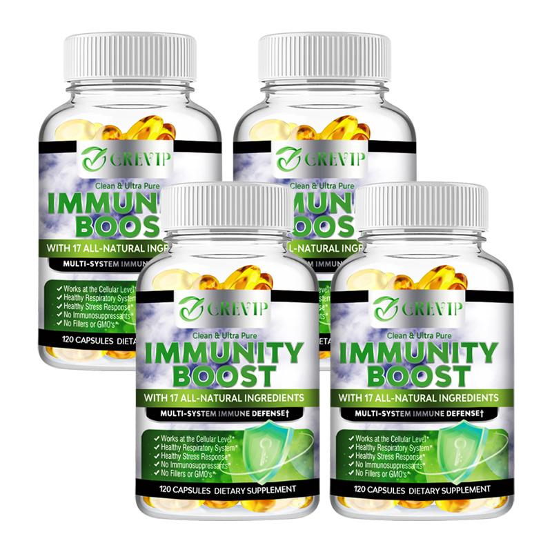 GREVIP - Vitamin C & 1000mg Elderberry Blend Capsules - Immune System Health