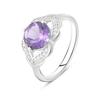 Серебряное кольцо с натуральным аметистом 1.875ct (2108757)