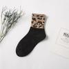 Spotted Leopard Print Women Socks Fashion  Mid-Tube  Socks For Girls Novelty Animal Pattern Japanese Style Autuma Spring  Summer