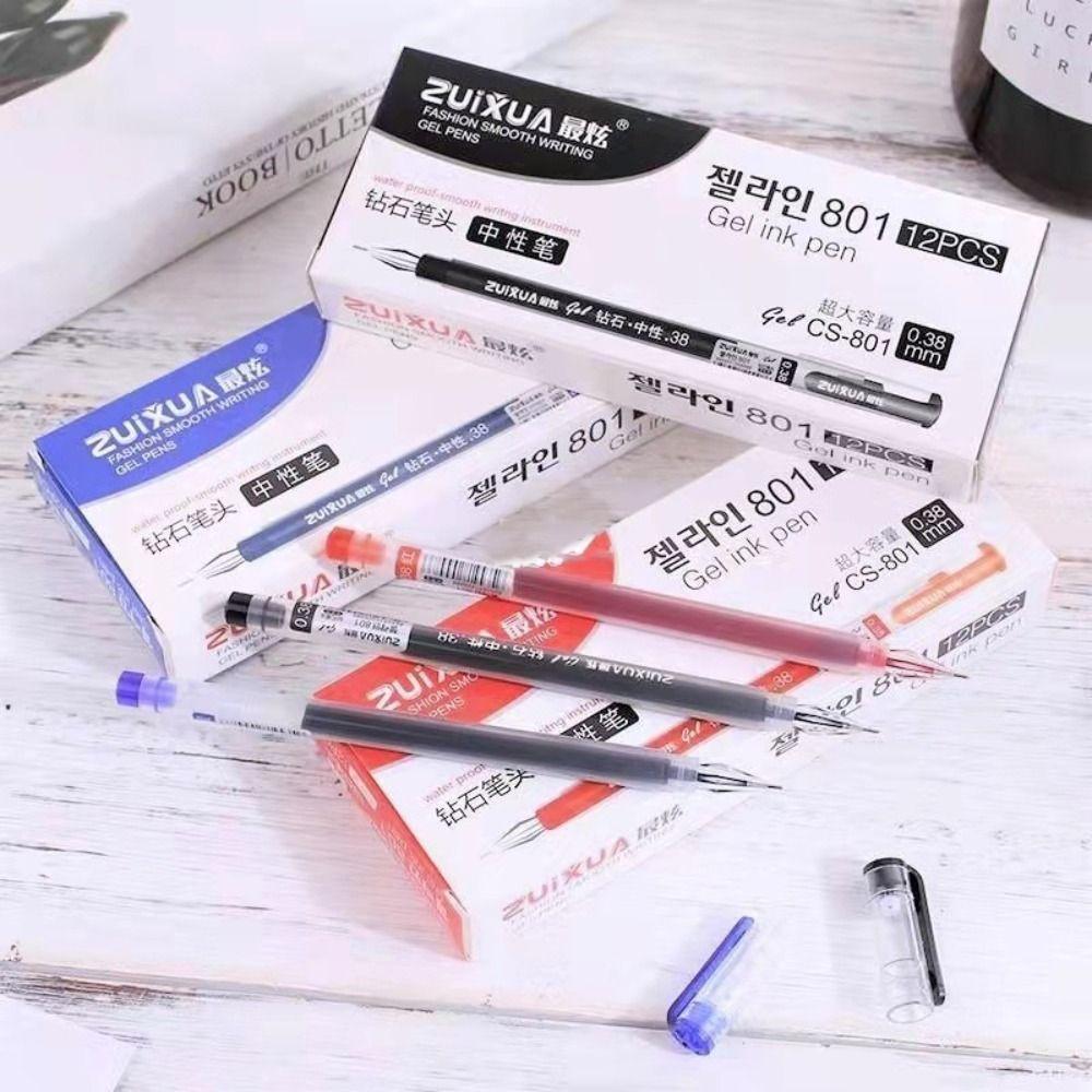Student Supplies Signature Pen Diamond Tip Neutral Pen High Quality Gel Pen