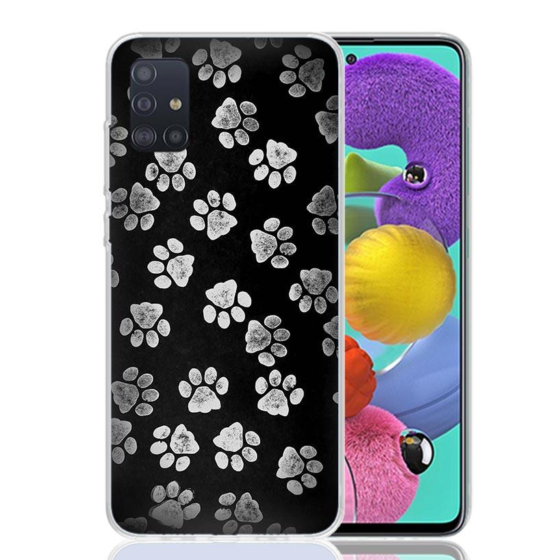 Мультяшные милые собачьи лапки для Samsung Galaxy A52S A42 A32 A22 A12 A02S A51 A50S Чехол для телефона A41 A31 A21S A30S A20S A20E A70 A71 A40 A