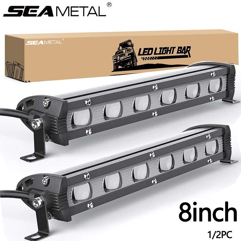 8-дюймовый точечный рабочий свет, комбинированный светодиодный светильник, внедорожные фары, противотуманные фары, светодиодный рабочий свет для пикапов