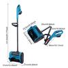 Аккумуляторная лопата для уборки снега, складная щетка, снегоочиститель, работающий от аккумулятора 21 В, с регулируемым