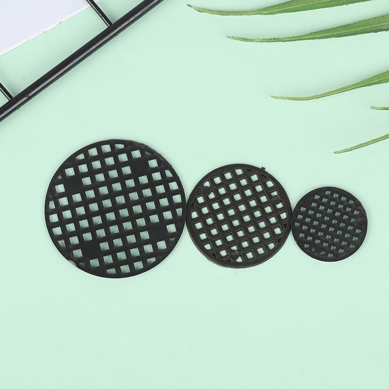 50 шт., нижний сетчатый коврик, многофункциональный цветочный горшок, сетчатая подкладка, отверстие для дна тазика для бонсай, воздухопроницаемая прокладка, садовые принадлежности