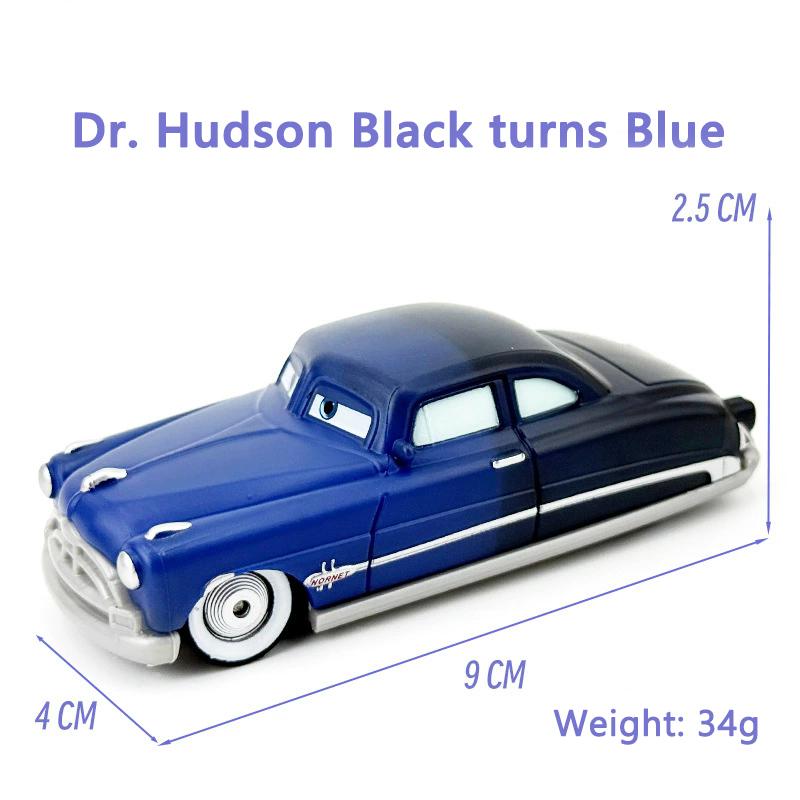 Cars Color Changing Toy Car Anime Figures Lightning McQueen Doc Hudson Metal Die Casting Model Children's Birthday Gifts