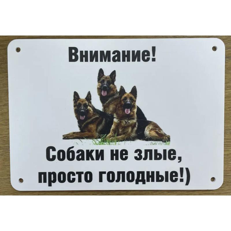 Собака может съесть смешную металлическую табличку 30x20см, Юмор о питомцах, Домашний настенный декор