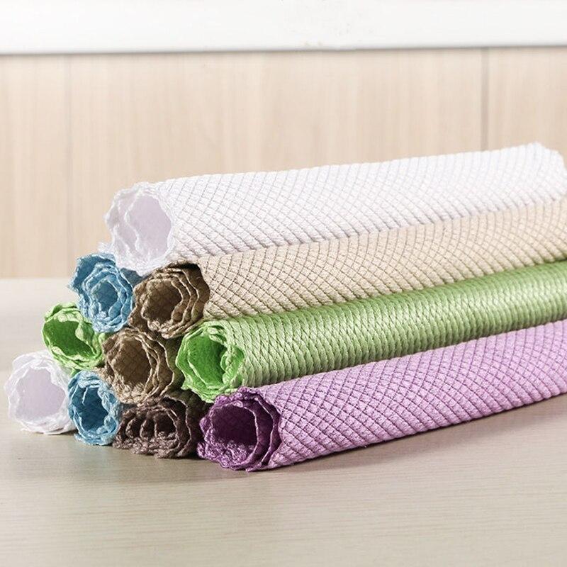 1pc Dish Washing Cloth Dish Kitchen Towel Washing Cloth Cleaning Cloth For Window Glass Car Floor Rags Bowl Dish Ceramic Tile Wipe Duster