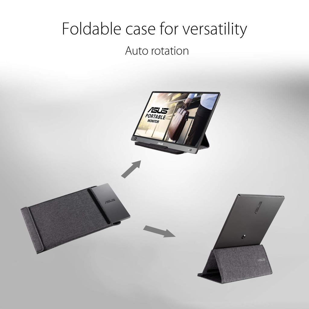 Asus MB16AH Mobile Monitor Mobile Display Year Warranty 15.6 inch/IPS/Full HD/PS4/Switch/PC/Smartphone compatible/Thinness 9mm/Lightweight