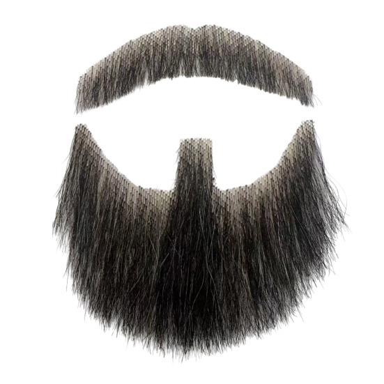 2 шт. Искусственная борода эспаньолка усы ручной работы невидимое кружево волосы на лице накладная эспаньолка борода Хэллоуин наряжаться мужской макияж драма вечеринка кинореквизит