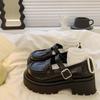 Retro British Platform Small Leather Shoes Women's 2025 Spring New College Style Japanese Jk with Skirt Mary Jane Single Shoes