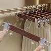 Pants Hangers with Adjustable Non-Slip Clips Anti-Rust Hanging Hook for Trouser Skirts Jeans Clothes Hangers