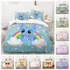 3D Cartoon Animal Bedding Set Kids Boys Girls Duvet Covers Pillowcases 2/3pcs Single Bed Covers Gifts Home Textiles