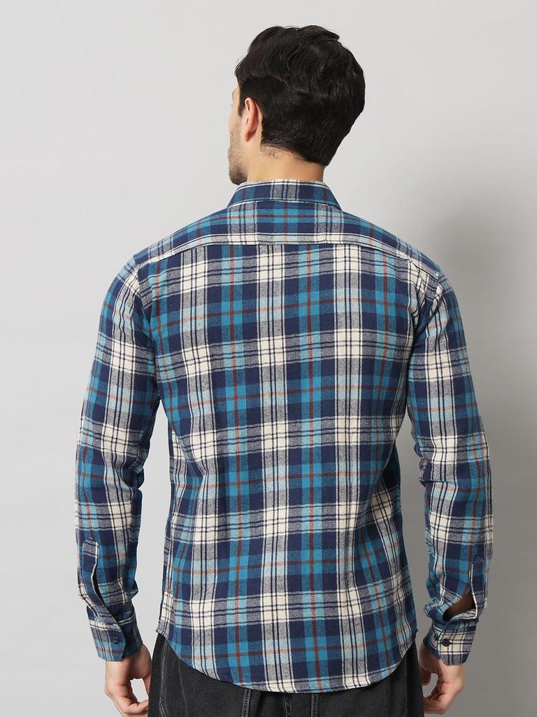 Bigreams Мужская зимняя рубашка в клетку из 100% хлопка, окрашенная в пряжу, фланелевая клетчатая рубашка с узором «елочка» для рубашки с длинным рукавом