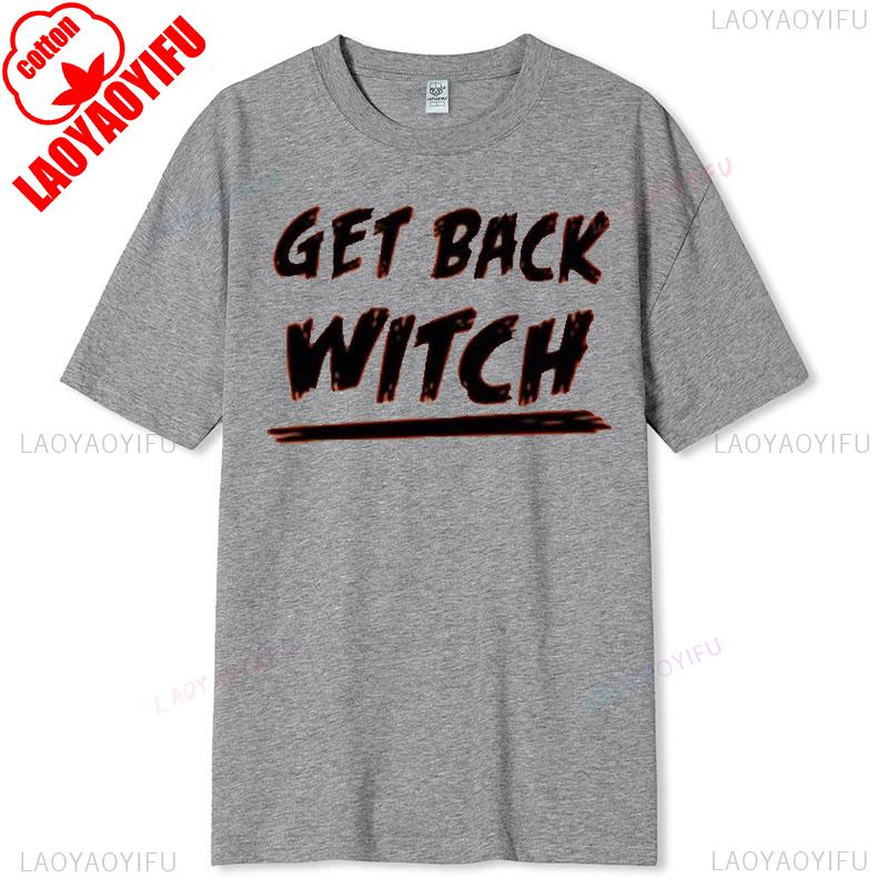 Halloween Witch Tshirt Funny Orange Witch Cotton Tee Gift For Couples Halloween Party Costume Matching Shirt For Wife Husband
