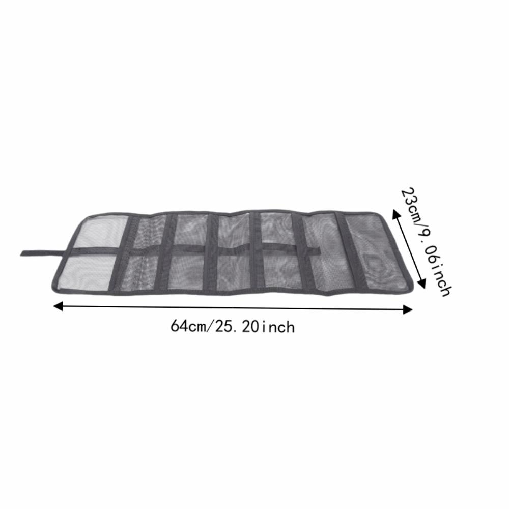 2PCS Roll Up Lure Storage Bag with 6 Pockets Fishing Lure Bag Fishing Lure Wraps for Trolling Lures