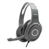 Gray Gaming Compatible with with Voice Chat Headset, PS5, PS4, Switch, PC, Smartphones, Wired, Microphone, 3.5mm