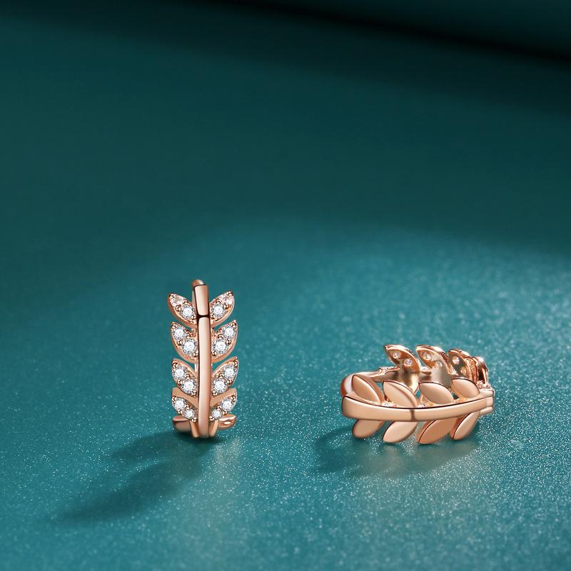 Корейская версия тех же универсальных модных серег с пряжкой в виде колоса из циркона, женские серьги высокого качества, нишевый дизайн класса люкс