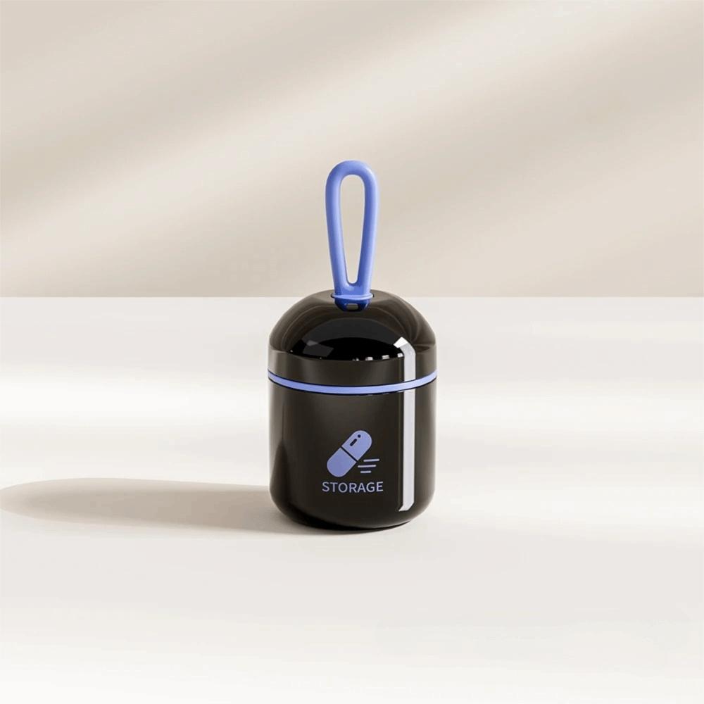 Two Compartments Pill Storage Box Plastic Pill Dispensing Box Portable Pill Box Pill Storage