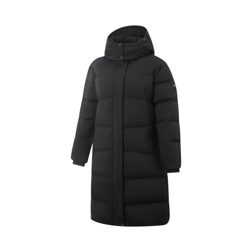 Li-Ning Windproof Water-Repellent Warm Hooded Down Jacket Women Outerwear AYMV208-1