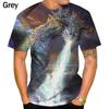 Dragon 3D Printing Harajuku Cool T-shirt Men's Personality Summer Fashion T-shirt