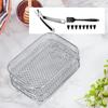 3 Grids Air Fryer Rack Kitchen Appliance Accessories Stackable Layered Roasting Tray Drain