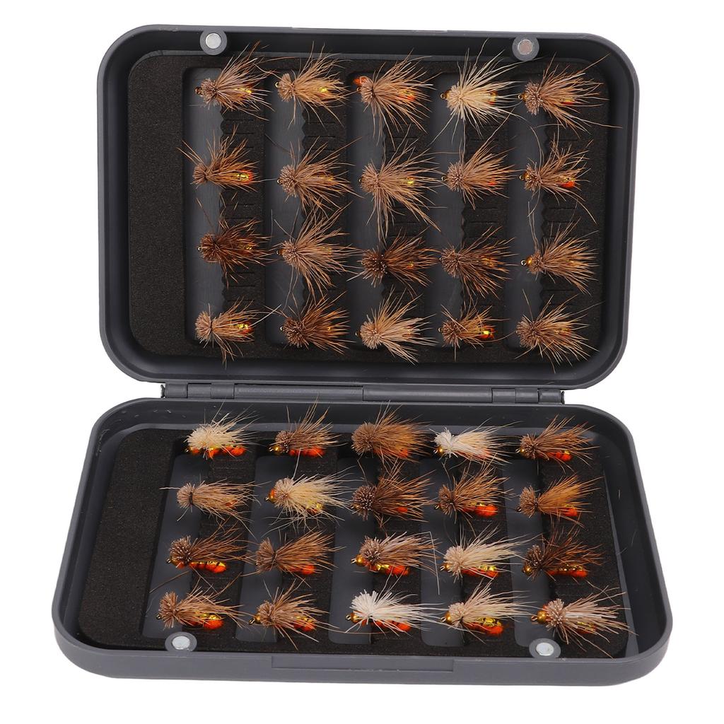 40 шт. наживка для ловли рыбы нахлыстом из нержавеющей стали набор приманок для ловли рыбы нахлыстом с коробкой для хранения рыболовные принадлежности